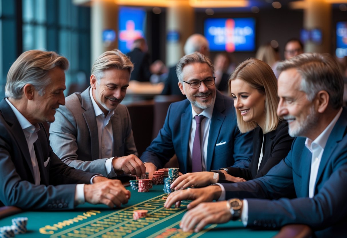 Mennesker på casino